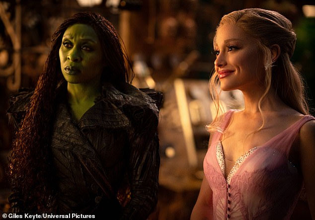 Wicked: For Good is set to hit cinemas on November 21 (Ariana and Cynthia are pictured as Glinda and Elphaba in the film)