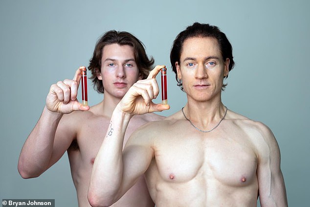 The term 'biohacking' is associated with tech mogul Bryan Johnson (right, with son Talmage). But there are ways to slow or even reverse biological age without resorting to extremes