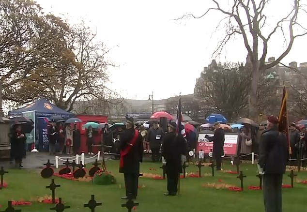 A service has also taken place in Edinburgh as people across the UK pay their respects