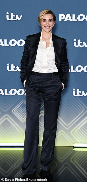 Trigger Point actress Vicky McClure cut a cool figure in a black satin suit