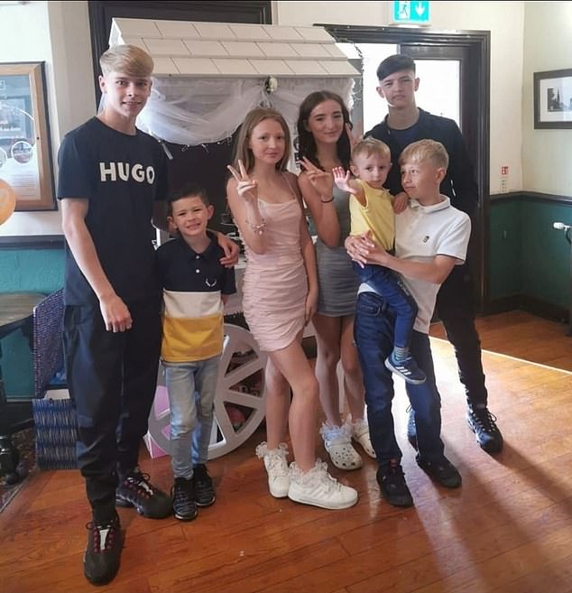 The keen footballer and rugby player, pictured right, was said to be 'all about family, always with his brothers and sisters'