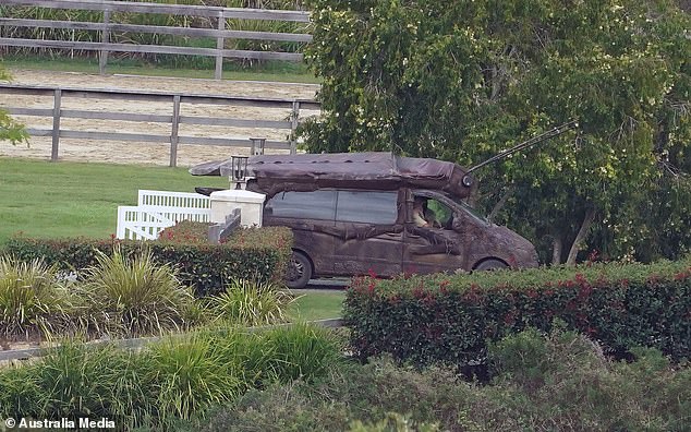 The losing three stars were taken away in a battered old car ITV have coined the Cocko Van