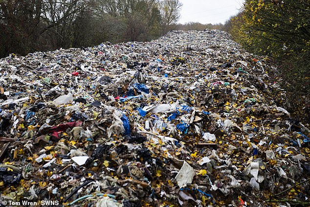 Experts are pointing the finger at an unidentified crime gang after a spate of flytipping incidents that have been traced back to criminal networks