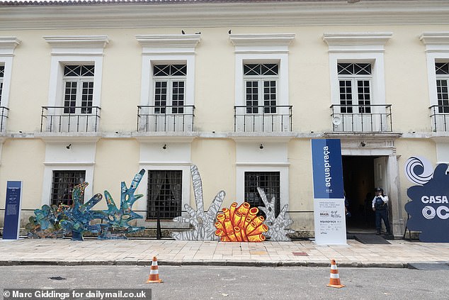 Pictured: Casa Do Saulo in Belem where Rachel Kyte also dined with colleagues