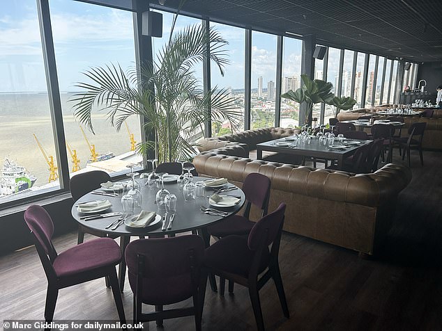 Pictured: the table where Ed Miliband and his friends dined in The Hotel Tivoli