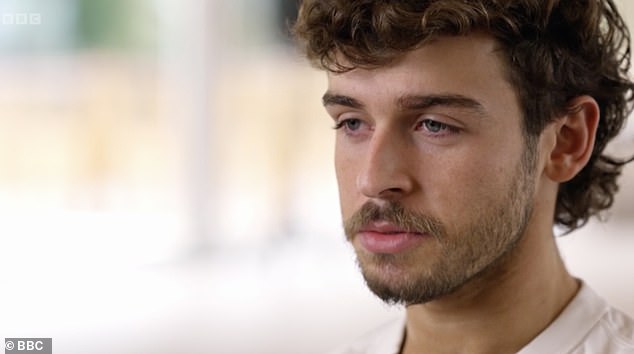 Speaking in his VT a tearful George recalled how his mother had spent years battling Encephalitis, a condition that causes brain inflammation, before being diagnosed with cancer