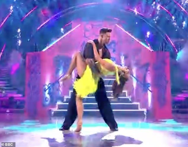 But despite their best efforts the routine was described by the judges as 'not her best but not her worst' and landed middle of the pack with 27 out of 40