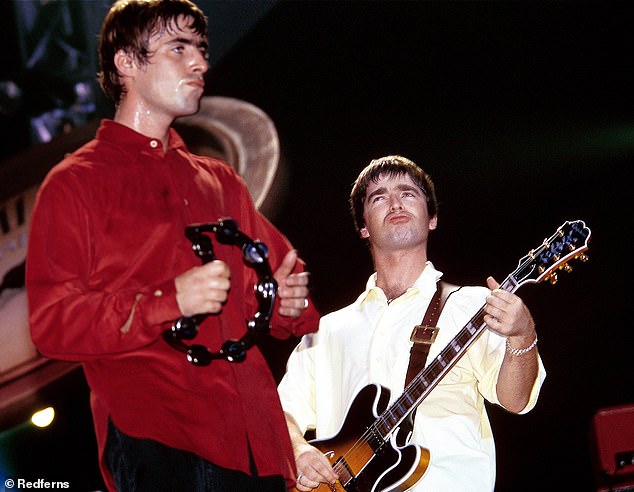 Noel previously insisted he would never work with Liam again and described him as 'a fork in a world of soup', kicking off their years-long feud (pictured in 2001)