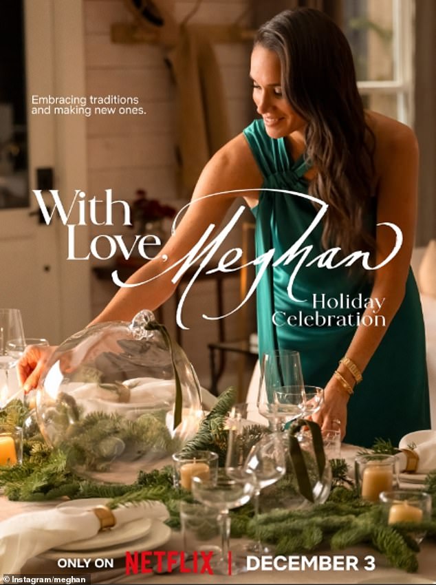 Meghan Markle has revealed that her holiday special will be airing on Netflix on December 3
