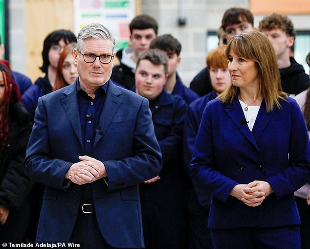 Wounded Keir Starmer (pictured with Rachel Reeves) is facing more evidence of leadership jostling today
