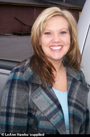 LeAnn pictured at just 17 years old looking fresh faced