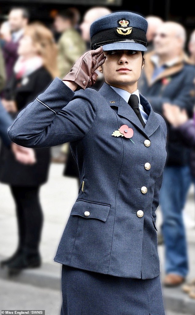 Ms Khan, of Southampton, also works as a civilian pilot, saying she wants to inspire women in aviation and STEM fields