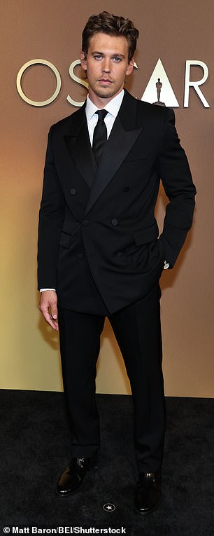 Austin Butler, 34, and Taylor Swift's ex Joe Alwyn, 34, both looked sharp in black suits