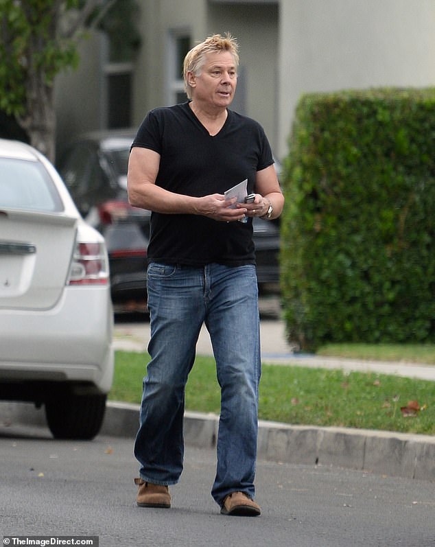 Although he wasn't as svelte as he appeared in the '90s, the actor was still impressively fit for his age, and he retained the square-jawed appearance he has long been known for