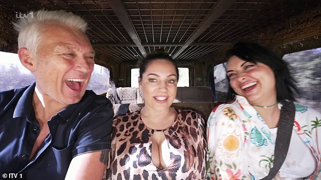 Martin Kemp, Kelly and Shona McGarty had to take a ride in the Cockie Van after losing out on a place in the luxury car