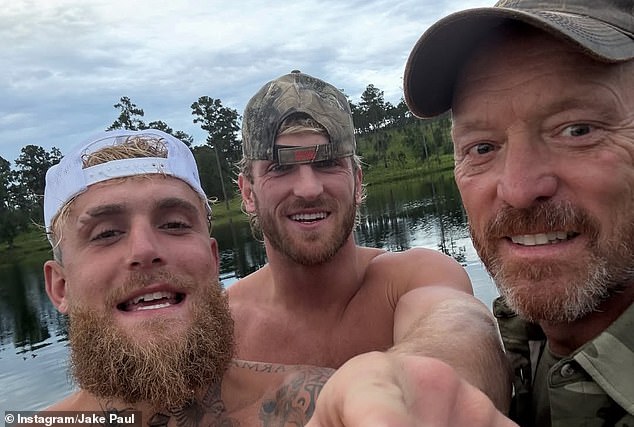 The fight with Paul (pictured with brother Logan) will be a full professional contest and will air on Netflix, with DAZN heavily compensated to allow Joshua to compete on a rival platform