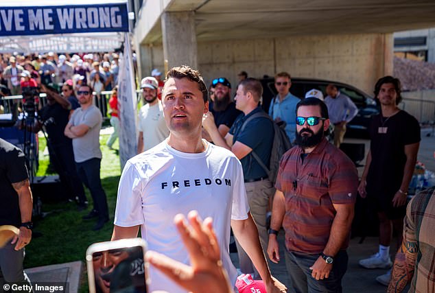 Harpole - who was the lead on the fateful day in Utah when Kirk was killed by a single bullet - was asked by podcaster Shawn Ryan about the use of hand signals in the leadup to the shooting