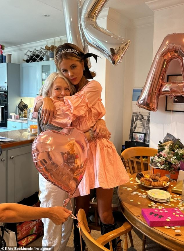 Kate announced her mother's death in a heartbreaking post, revealing her mother had died in her arms after 'immeasurable suffering' leaving the actress 'paralysed' with grief