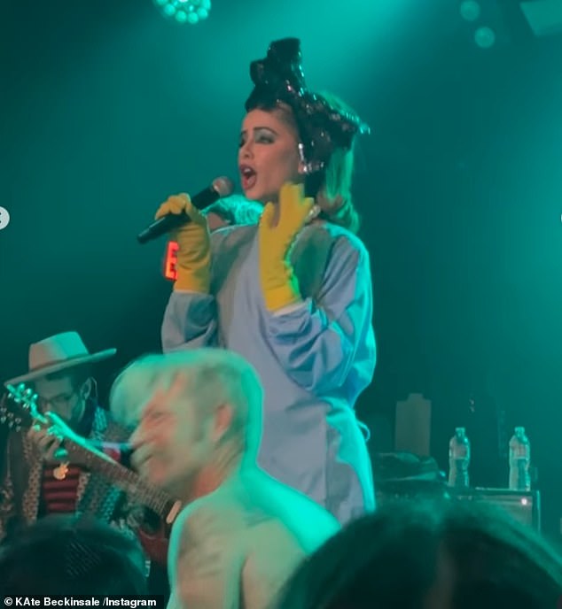 The audience went wild watching her fulfil her lifelong dream of starring in the show