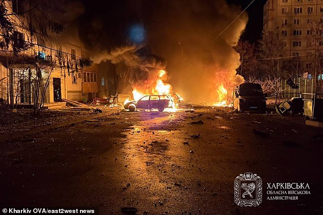 Russia unleashed missiles and drones across Ukraine, leaving at least 46 wounded in its second largest city Kharkiv