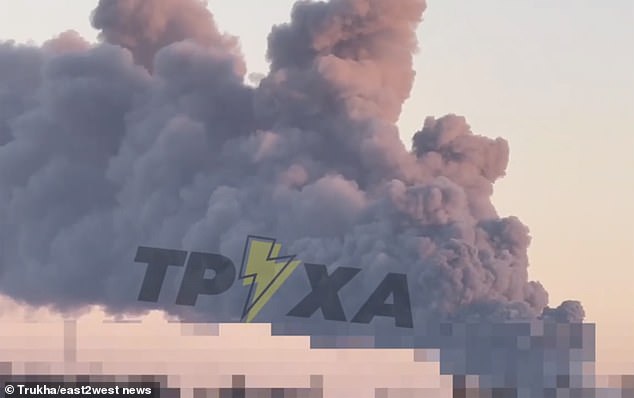 Missile and drone strikes on Lviv led to explosions and fires, with a warehouse in flames