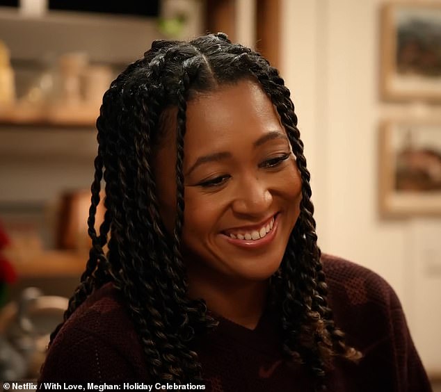 Tennis Champion Naomi Osaka is also featured in the Christmas edition of With Love, Meghan on Netflix