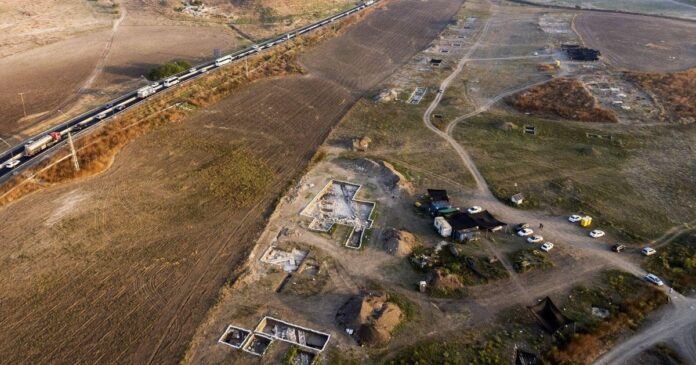 5,000-year-old wine press and evidence of a cult unearthed during 5,000-year-old wine press and evidence of a cult unearthed during highway construction project in Israel