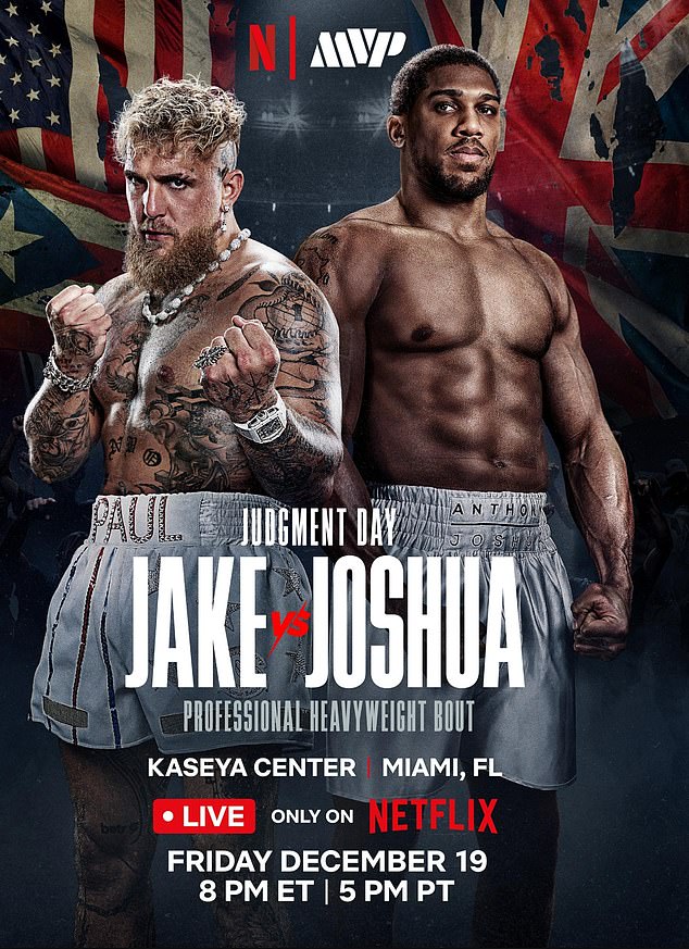 Anthony Joshua vs Jake Paul fight is CONFIRMED: £140m showdown Anthony Joshua's headline grabbing heavyweight fight with Jake Paul has been confirmed