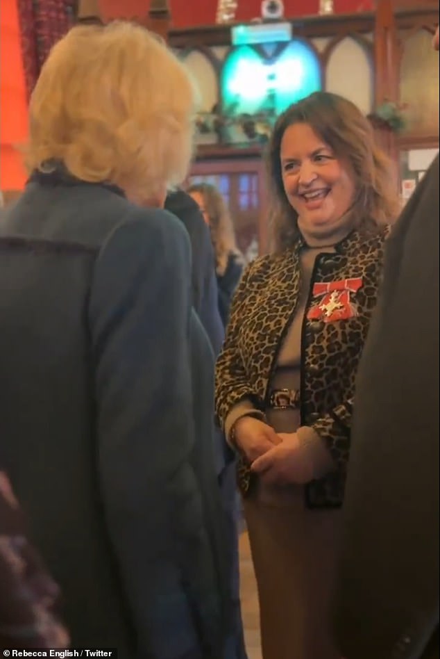 Awkward moment Queen Camilla tells Ruth Jones 'you've lost masses Queen Camilla and Gavin and Stacey star Ruth Jones (pictured) shared an amusing moment today, when Her Majesty asked the actress if she had 'lost masses of weight'
