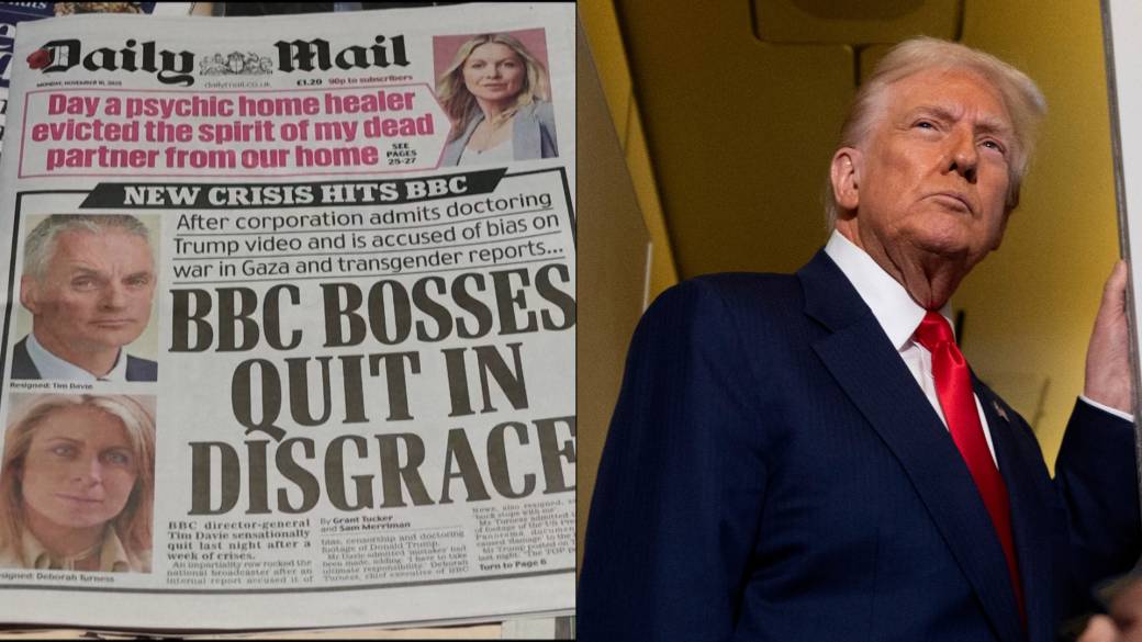 Click to play video: 'Top BBC executives step down over editing of Trump Jan. 6 speech'