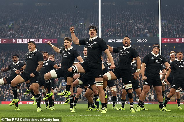 The All Blacks underwent the iconic ritual and England attempted to face off against them