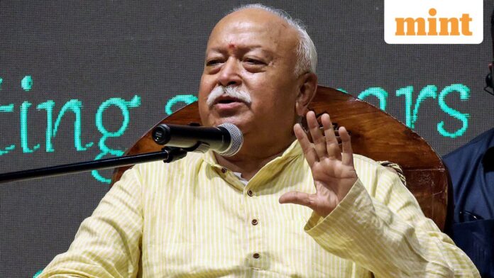 Rashtriya Swayamsevak Sangh (RSS) Chief Mohan Bhagwat 