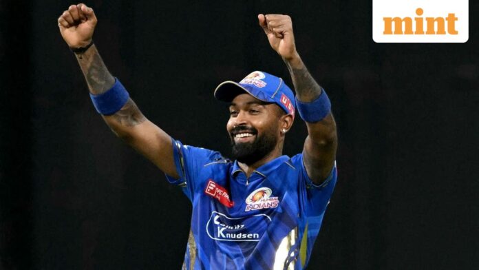 Mumbai Indians full retention list: Rohit Sharma, Jasprit Bumrah, Hardik Mumbai Indians' captain Hardik Pandya celebrates his team's win. (file photo)