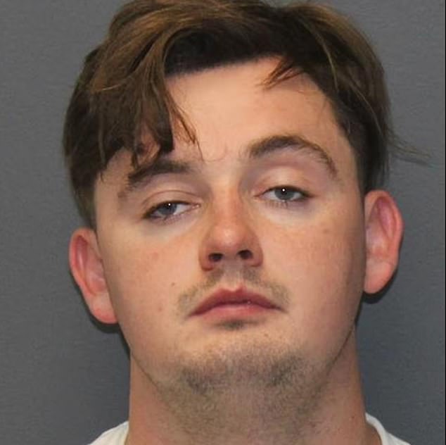 Mystery of the 'British' man with TWO fake identities who The suspect (pictured), who was also seriously injured in the crash, was originally named by US police as Steven Hall, 28, of Waltham Cross, Hertfordshire