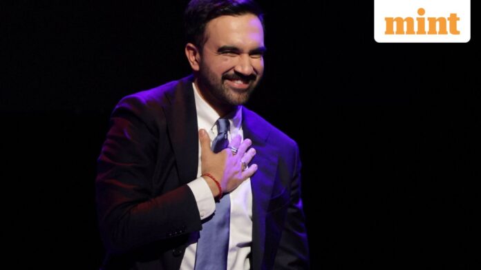 New York Post’s ‘Red Apple’ cover mocks Zohran Mamdani’s win Democratic candidate for New York City mayor Zohran Mamdani reacts after winning the 2025 New York City Mayoral race, at an election night rally in the Brooklyn borough of New York City, New York, U.S., November 4, 2025. REUTERS/Jeenah Moon