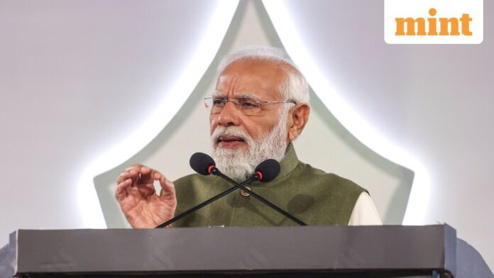 File photo of Prime Minister Narendra Modi. He has today released the 21st instalment of the PM-KISAN yojana, disbursing more than  <span class='webrupee'>₹</span>18,000 crore to 9 crore farmer beneficiaries in India. 
