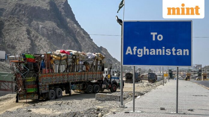 Pakistan-Afghanistan conflict: Negotiations suspended, says Pak's Khawaja Asif — ‘We Afghan refugees with their belongings wait for deportation as they arrive in their trucks at the Pakistan-Afghanistan border in Torkham on September 16, 2025.