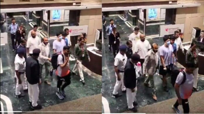 Shubman Gill leaves Kolkata hospital with neck held in cervical India captain Shubman Gill (masked) leaves the private hospital in Kolkata where he was being treated for a neck spasm.