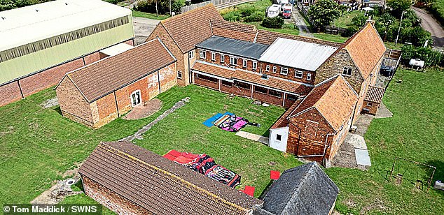 An aerial view of Stathern Lodge, which was hosting children on a summer camp when a number fell ill