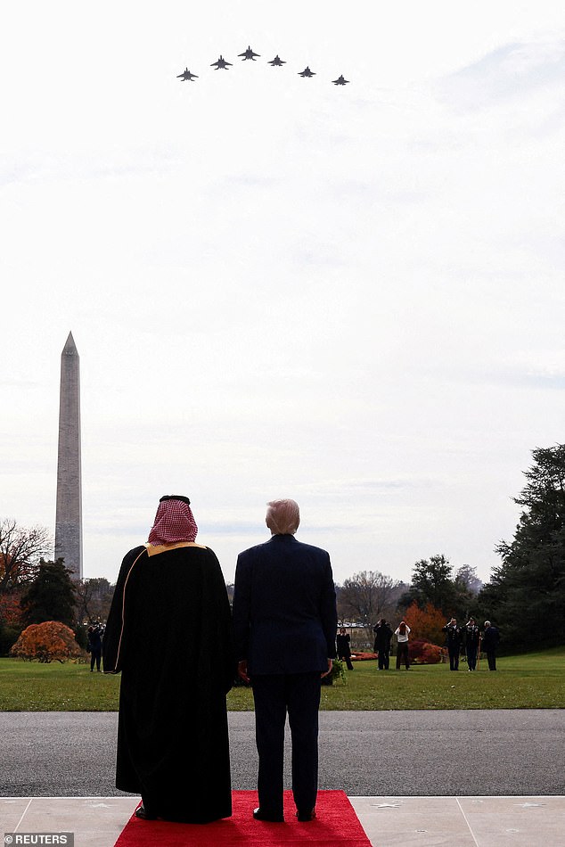 Trump rolled out the red carpet for the blood-soaked leader, with warplanes roaring over Washington DC