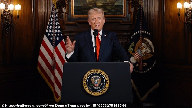 Trump sends message to MAGA faithful day after socialist Zohran Donald Trump sent a message to his MAGA faithful saying their movement was 'far from over' to celebrate the first anniversary of his election victory