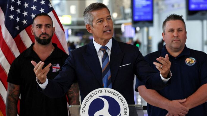 US air traffic controllers to get 70% of pay but US air traffic controllers to get 70% of pay but Sean Duffy warns of more pain amid flight chaos